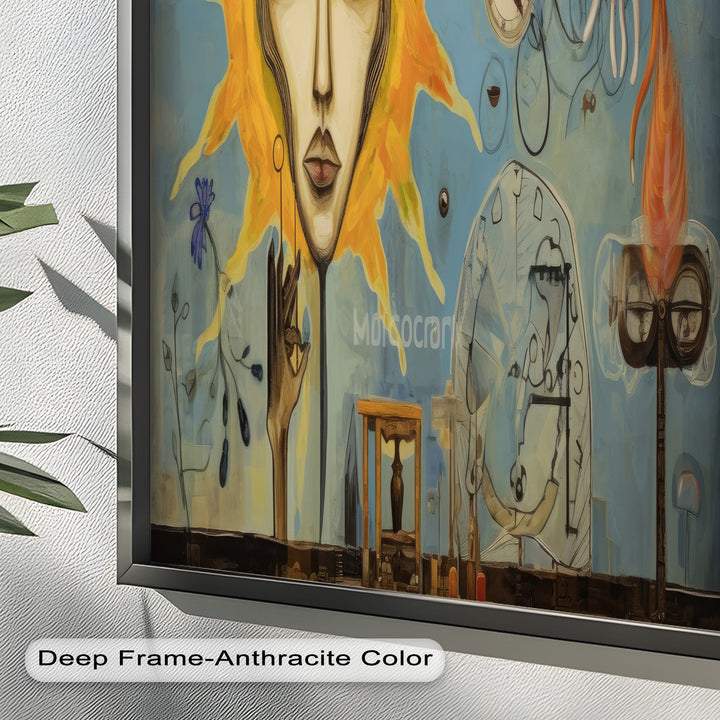 Solar Reverie – Surreal Dreamscape Picasso Oil Painting