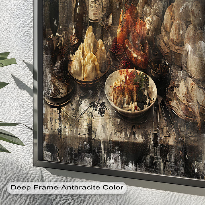 Rustic Feast – Vintage Culinary Still Life Food Painting