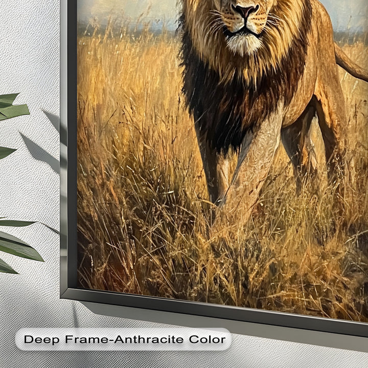 King of the Savannah – Animal Oil Painting