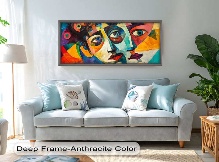 Fragmented Reflections – Abstract Oil Painting