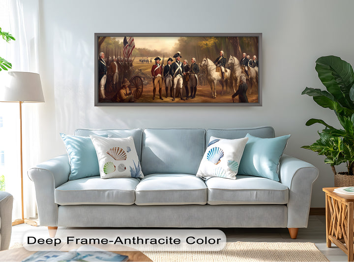 Revolutionary March – American Army Oil Painting