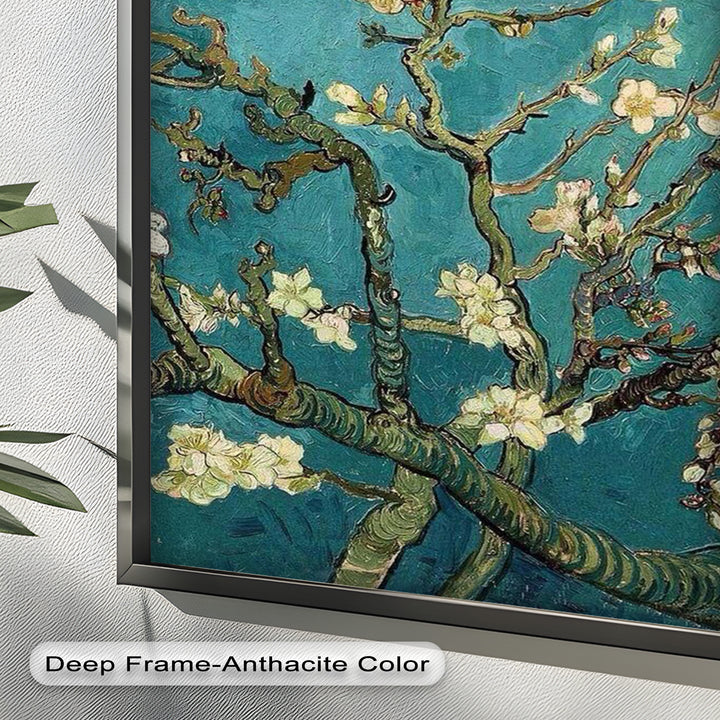 Spring Reverie – Blooming Almond Branches Flower Oil Painting