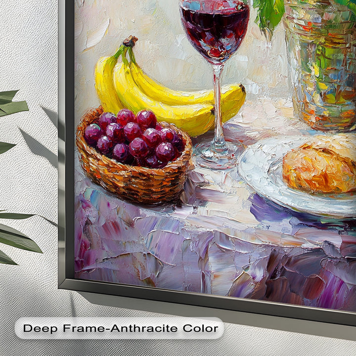 Rose & Fruit Kitchen Decor - Still Life Oil Painting