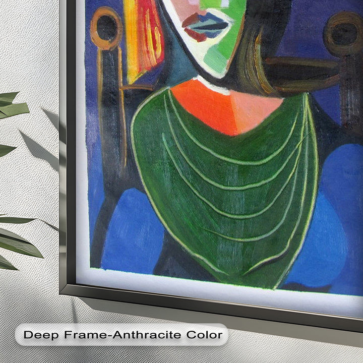 Woman in a Blue Hat – Picasso Oil Painting