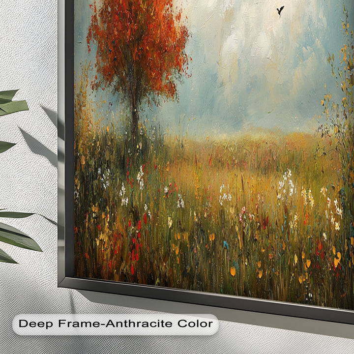 Autumn Serenity – Tree Landscape Oil Painting