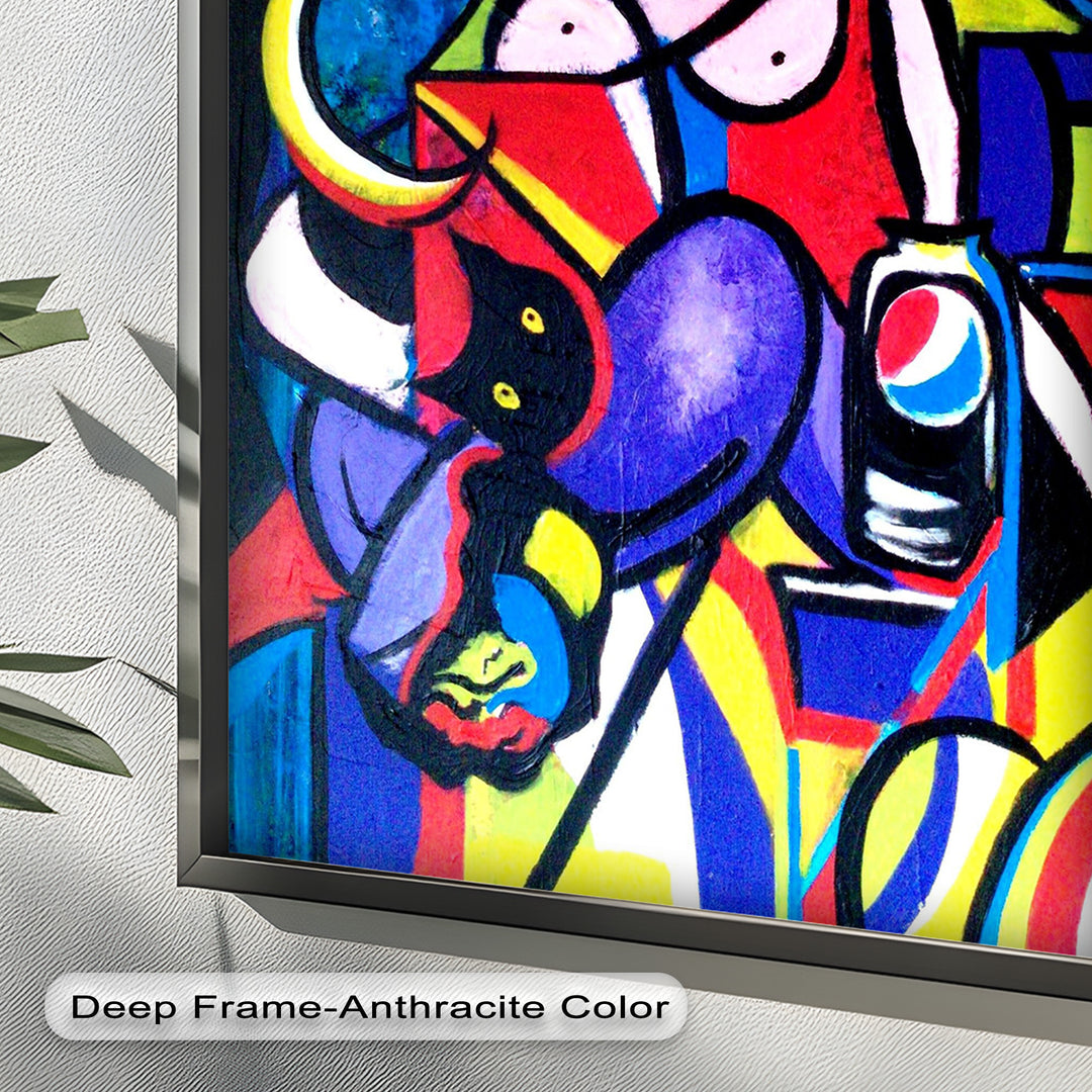 Bold Pepsi Pop Art Wall Art – Abstract Oil Painting