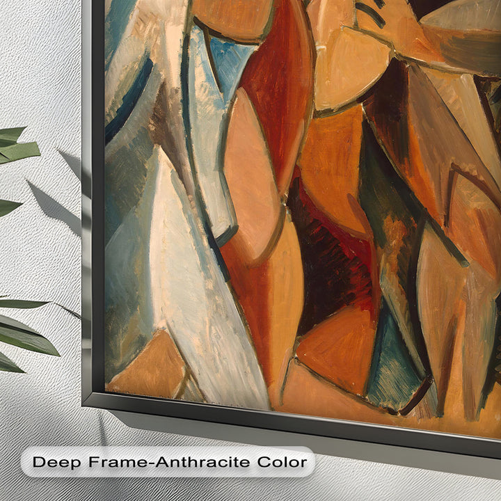 Embrace in Earth Tones – Picasso Oil Painting