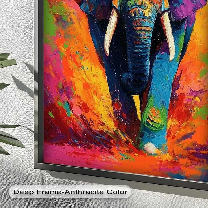 Color Explosion Elephant - Animal Oil Painting