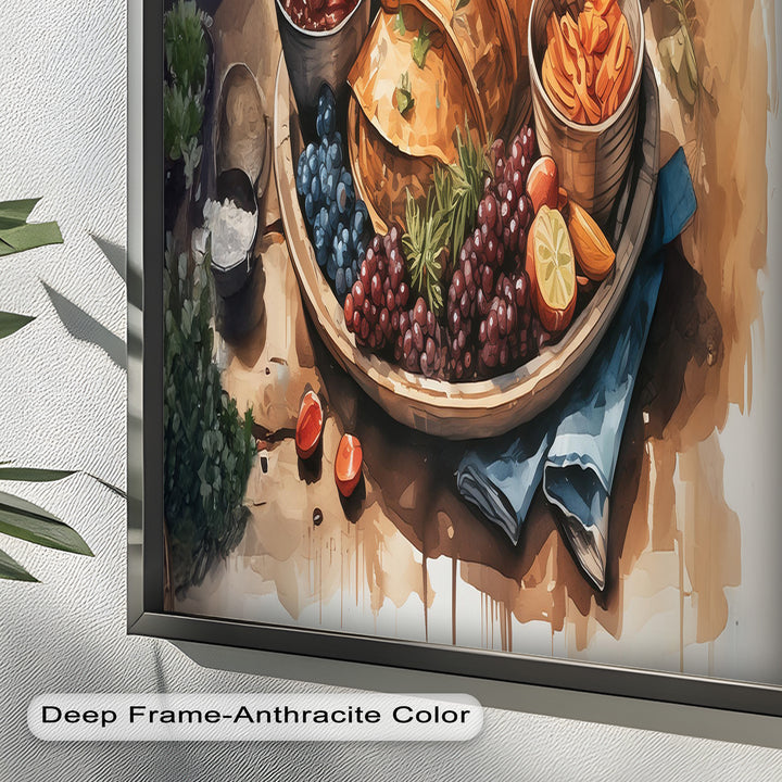 Frisch gebackenes Gebäck und Obststillleben - Food Painting