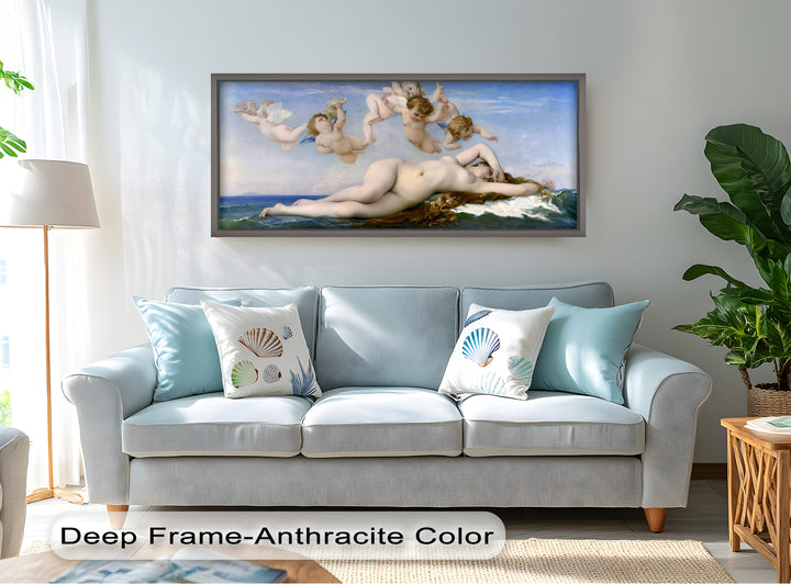 Birth of Beauty – Mythological Sea Nymph and Cherubs Oil Painting