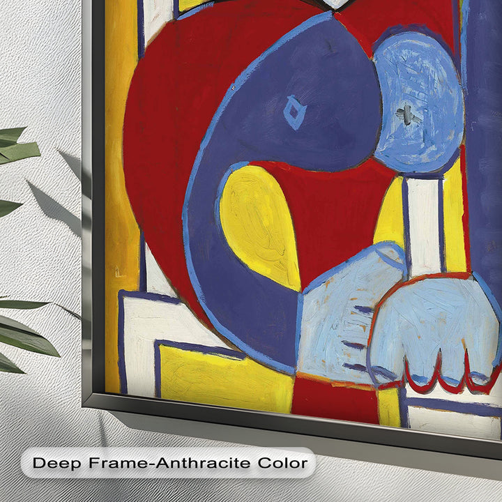Color Harmony – Abstract Seated Woman Picasso Oil Painting