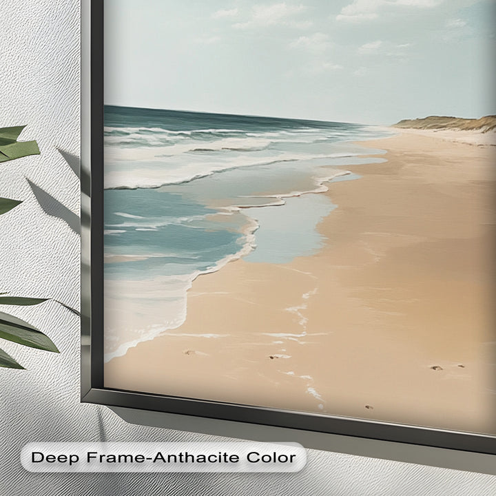 Endless Shoreline – Serene Seascape Oil Painting