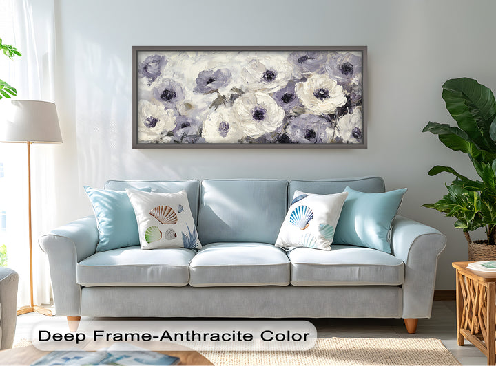 Cream and Lilac Petals - Flower Oil Painting