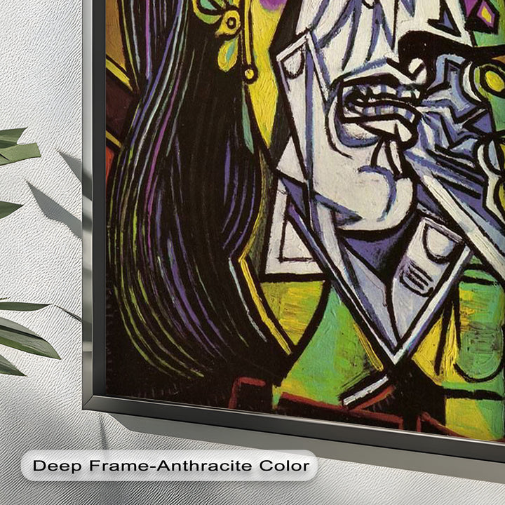 Weeping Woman in Crimson Hat – Picasso Oil Painting