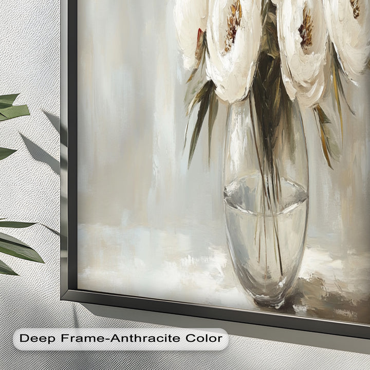 White Peony Bouquet – Floral Oil Paintings