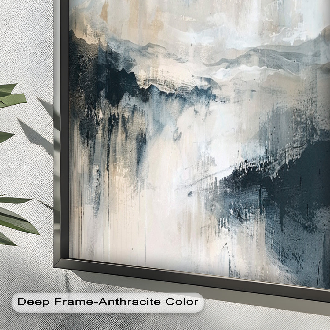 Abstract Landscape Reflection – Modern Serenity Oil Painting