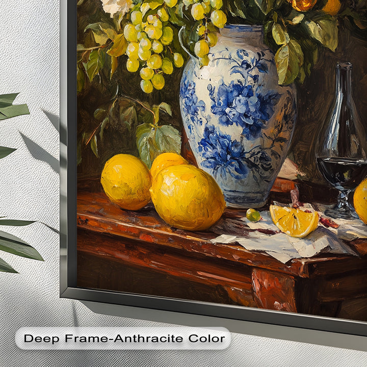 Fruit and Floral Still Life Wall Art – Floral Oil Painting