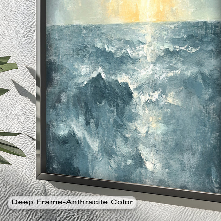 Sunrise Ocean View Decor - Seascape Oil Painting