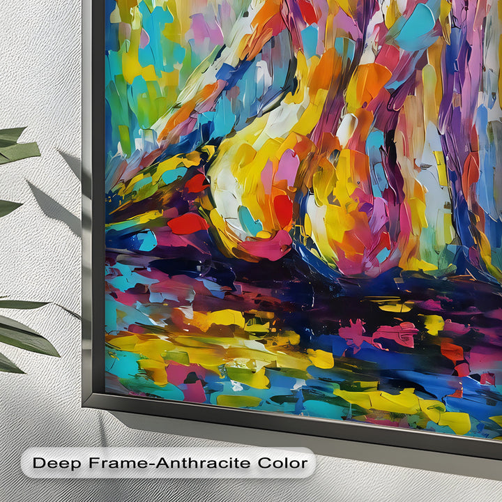 Radiant Reverie – Colorful Nude Impressionist Oil Painting
