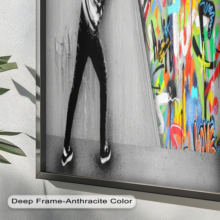 Unveiling the Chaos – Banksy Oil Painting