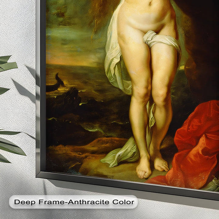 Andromeda Bound – Mythological Renaissance Nude Oil Painting