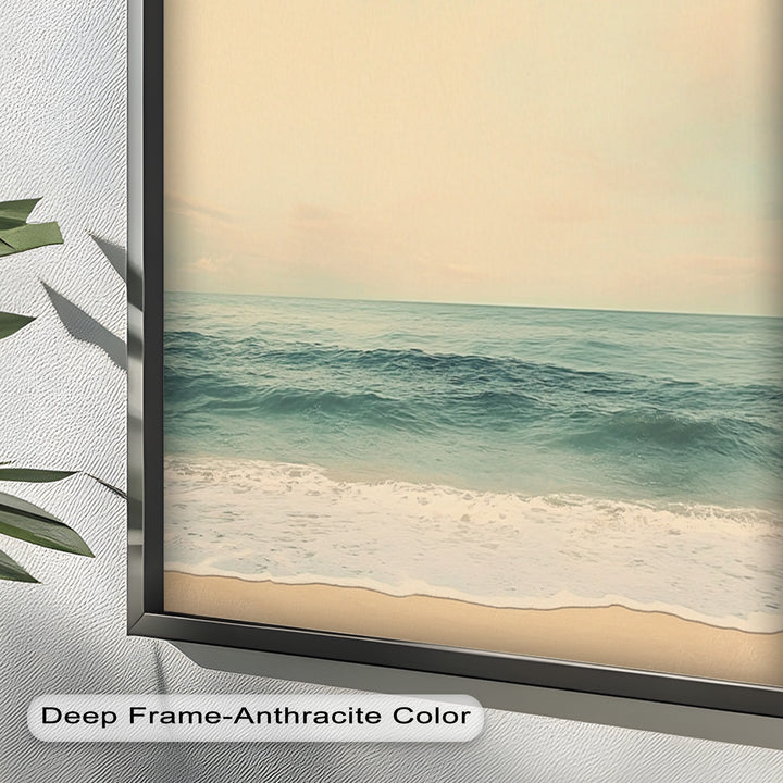Calm Ocean Oil Paintings – Coastal Beach Wall Art