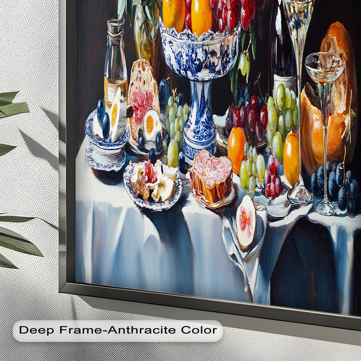 Elegant Kitchen Dining Decor - Still Life Oil Painting