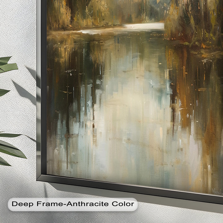 Lake Landscape – Framed Modern Oil Paintings