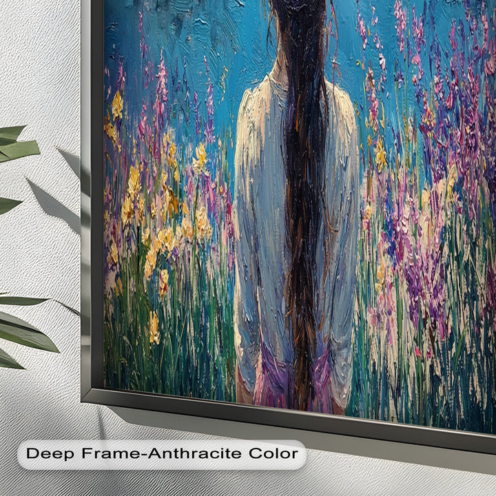 Girl by the Water – Impressionist Oil Painting