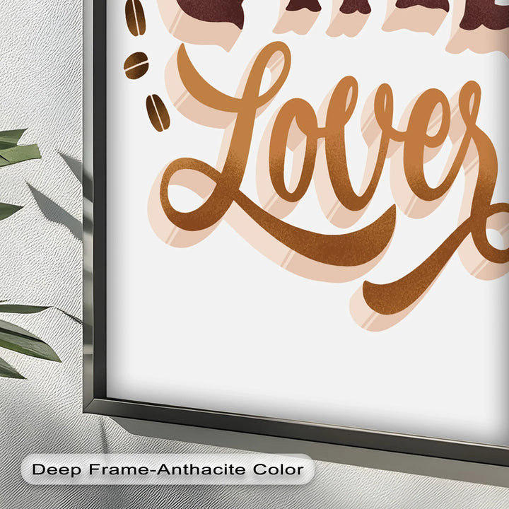 Coffee Lover Typography Art – Coffee Day Oil Painting - MyPhotoStation