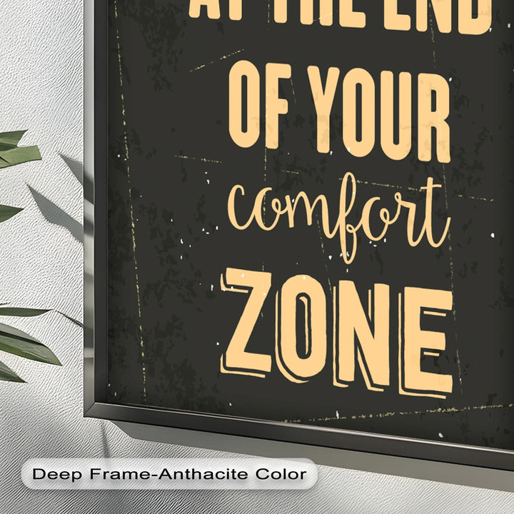 Life Begins at the End – Motivational Oil Painting - MyPhotoStation