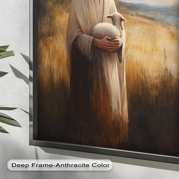 Psalm 23:1 – The Lord is My Shepherd Bible Verse Oil Painting