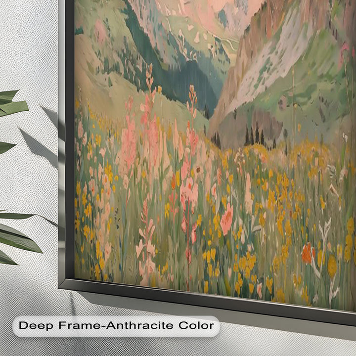 Wildflower Mountain – Serene Landscape Oil Painting