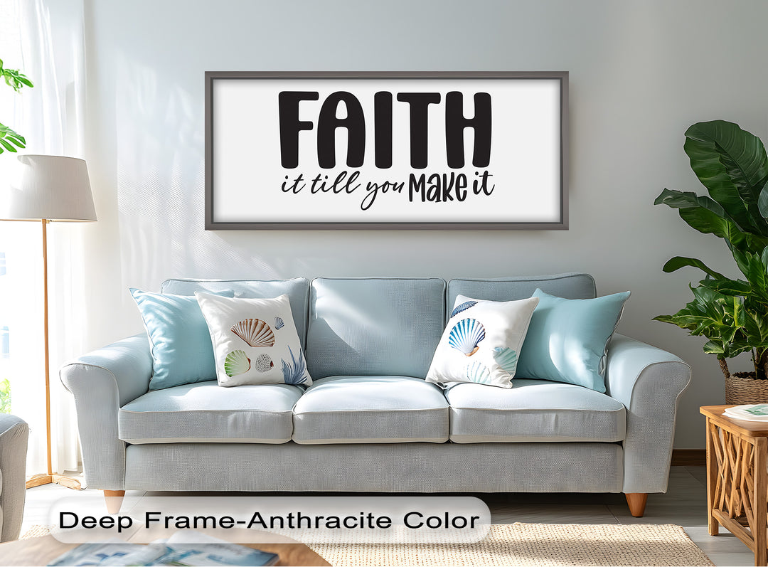 Faith It Till You Make It – Christian Oil Painting