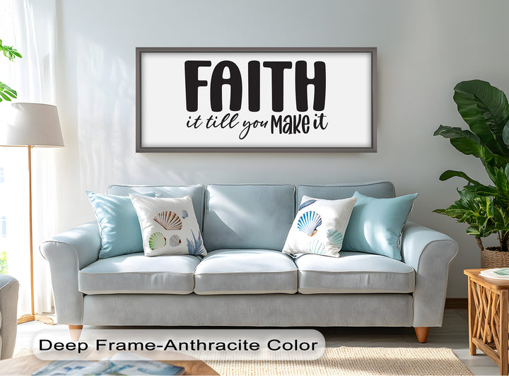 Faith It Till You Make It – Christian Oil Painting