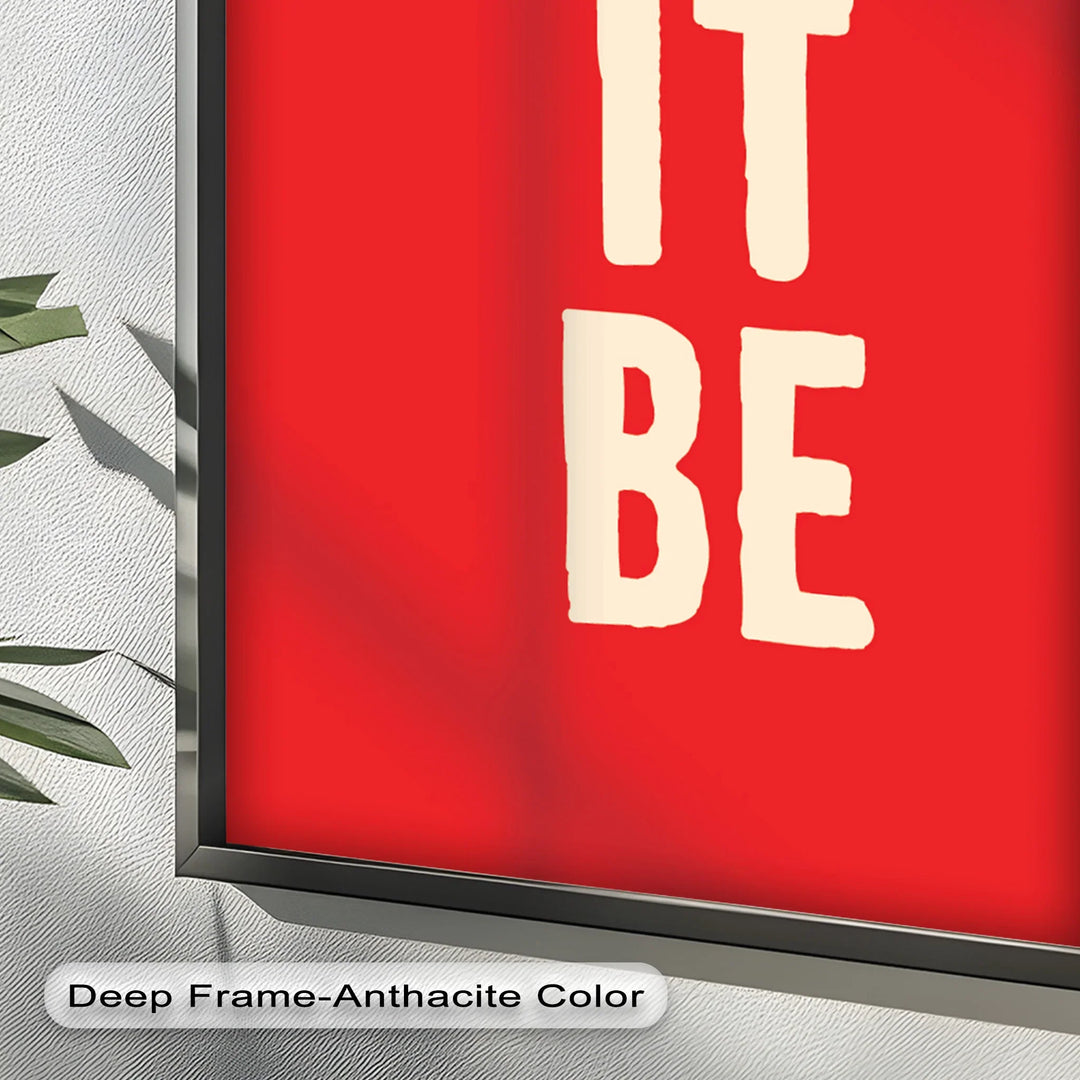 Let It Be – Red Oil Painting - MyPhotoStation