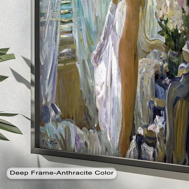 Whispers of Morning Light – Romantic Nude Interior Oil Painting