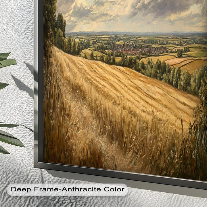 Golden Harvest View – Landscape Oil Paintings