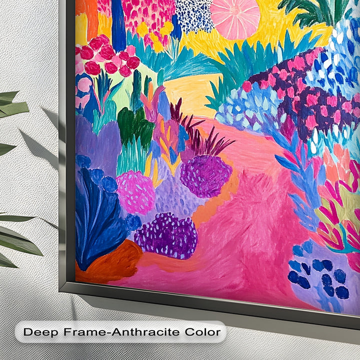 Dreamy Garden Path - Modern Oil Painting
