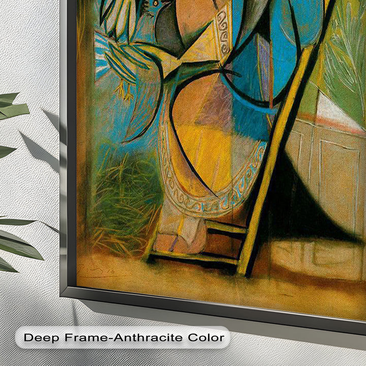 The Nesting Spirit – Cubist Mother and Bird Picasso Oil Painting