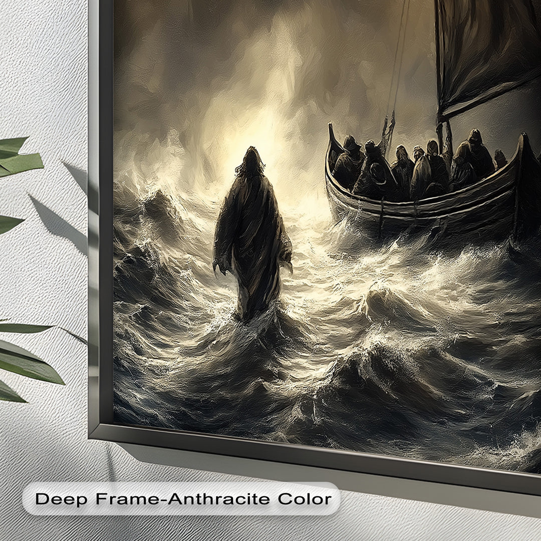 Moses geht auf dem Wasser Wandkunst – Religiöses Ölgemälde