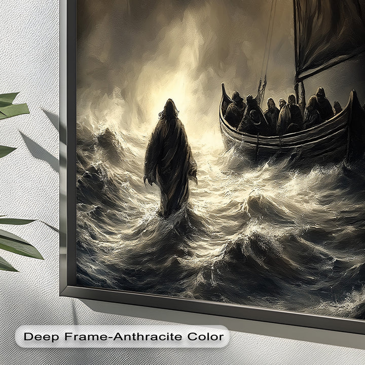 Moses geht auf dem Wasser Wandkunst – Religiöses Ölgemälde