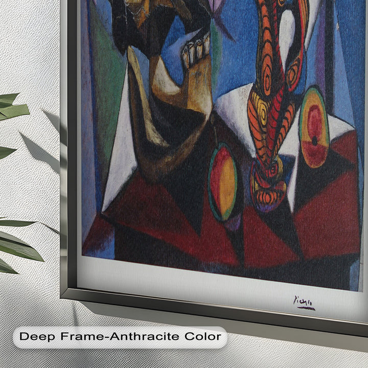 Still Life with Bull Skull – Symbolist Cubist Picasso Oil Painting