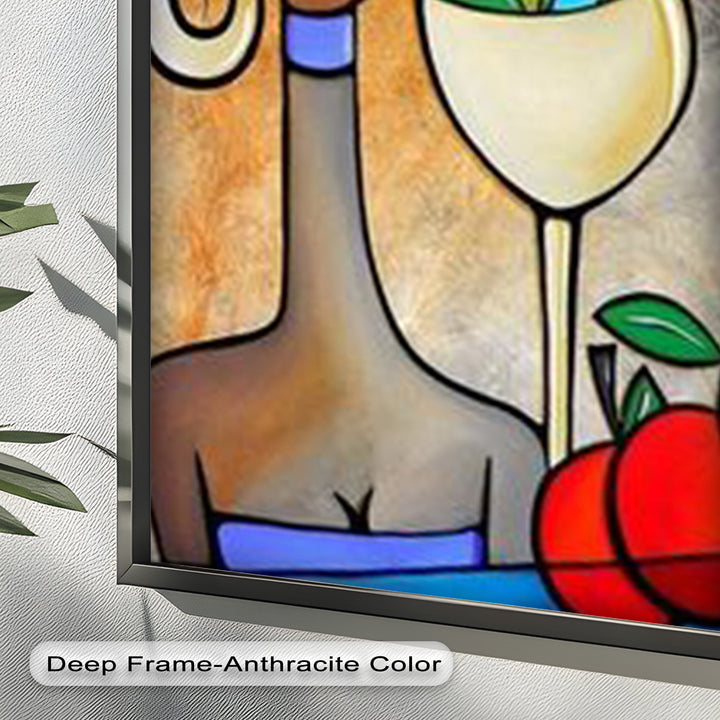 Tropical Gaze – Lebendiges Cocktail Muse Picasso Ölgemälde