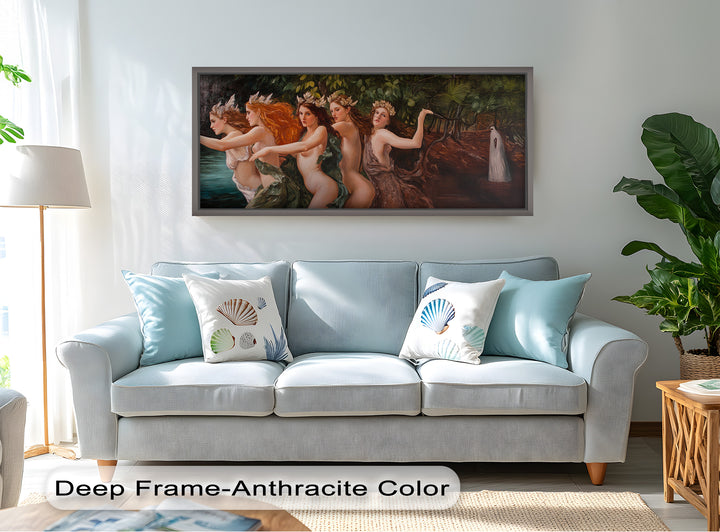 The Enchanted Procession – Mythological Forest Nymphs Oil Painting