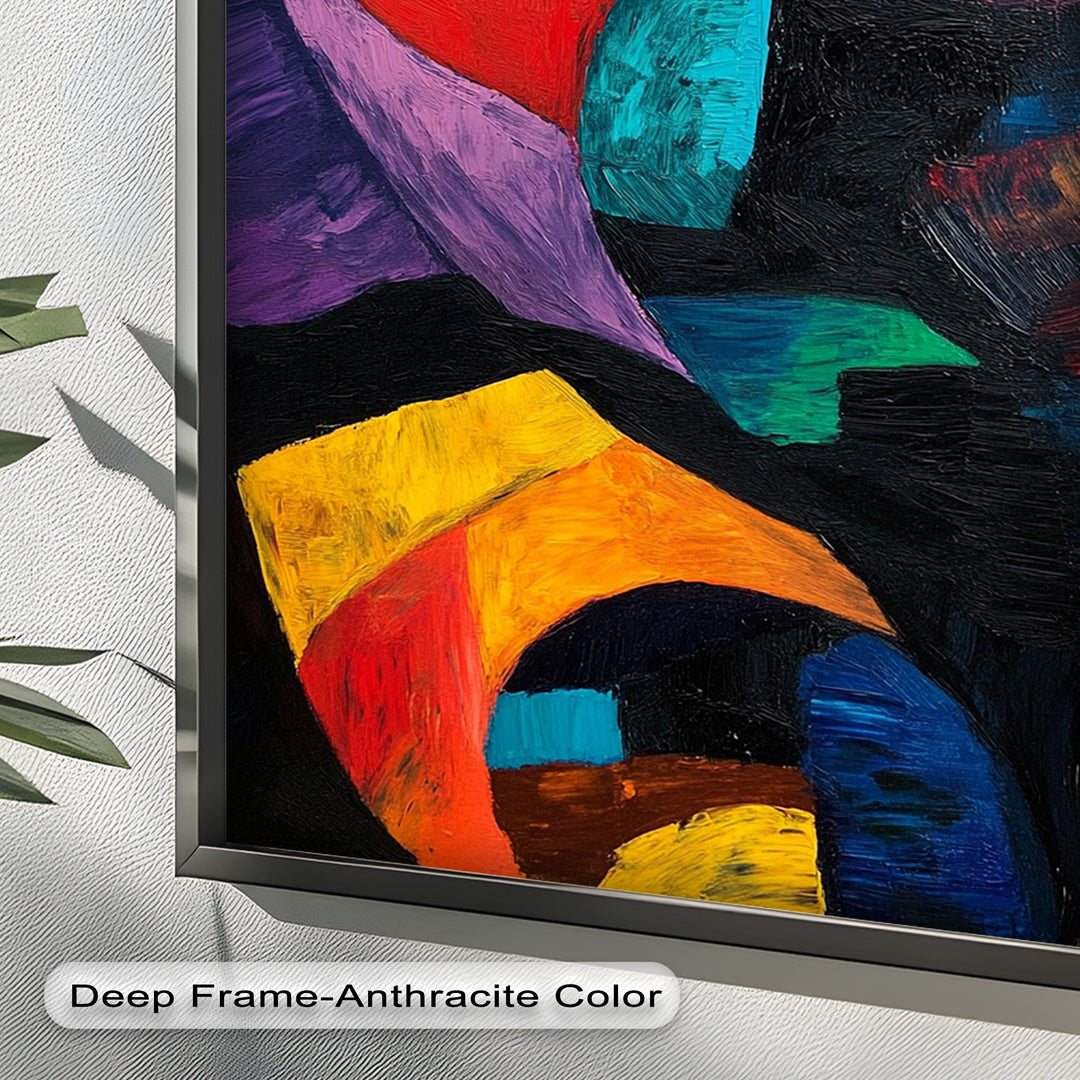 Abstract Eye Expression – Fauvism Oil Painting