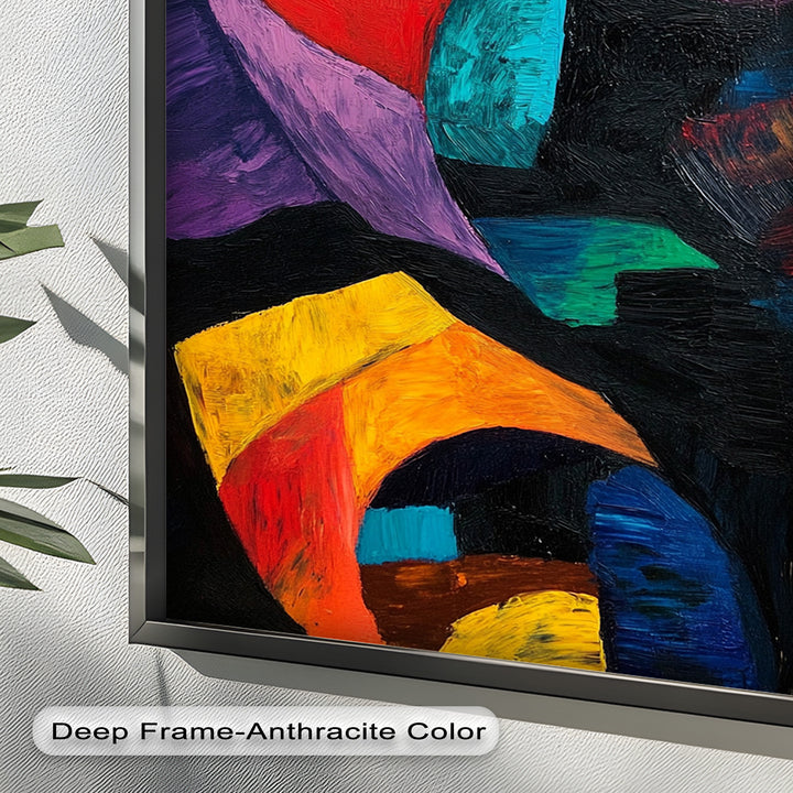 Abstract Eye Expression – Fauvism Oil Painting