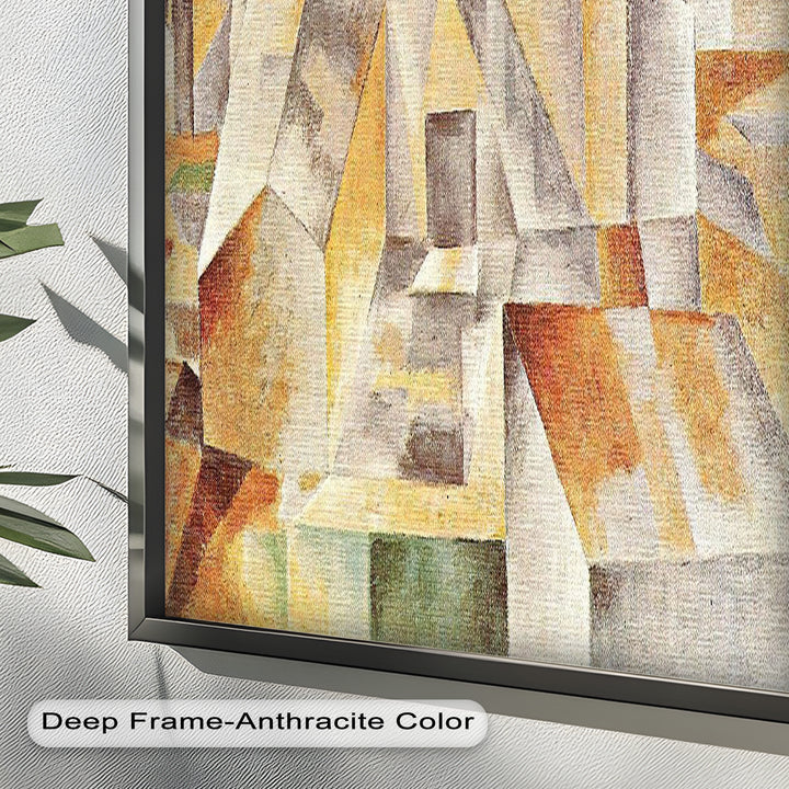 Landschaft mit Palmen von Albert Gleizes – Kubistisches Ölgemälde