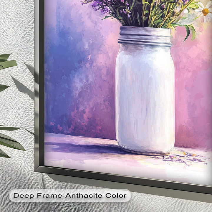 Wildflower Harmony – Sanftes Pastellblumen-Ölgemälde