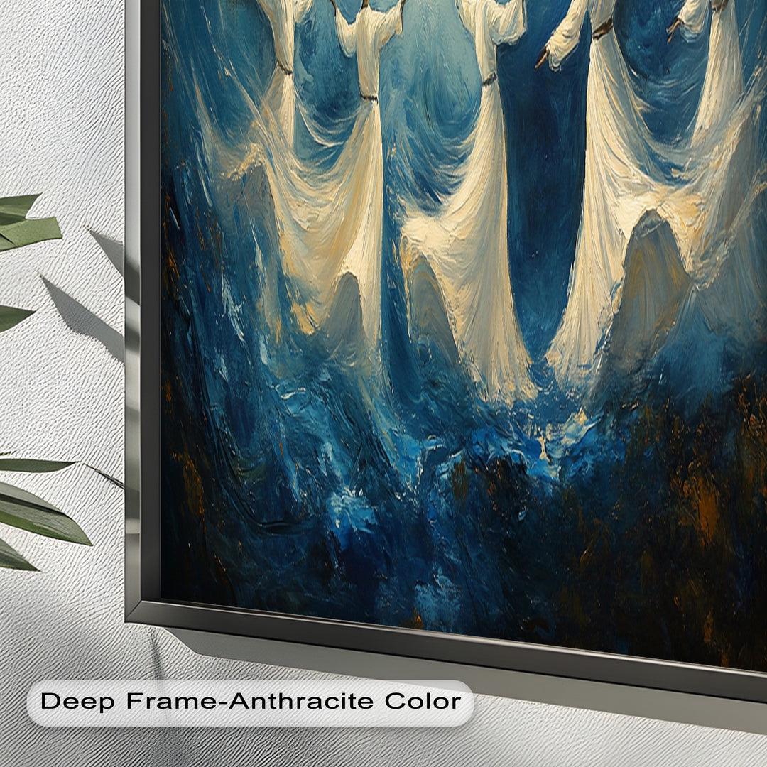 Spiritual Dervishes Wall Decor – Religious Oil Painting